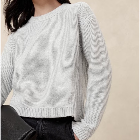 NWT BANANA REPUBLIC TEXTURED STITCH PULLOVER SWEATER - Picture 2 of 9